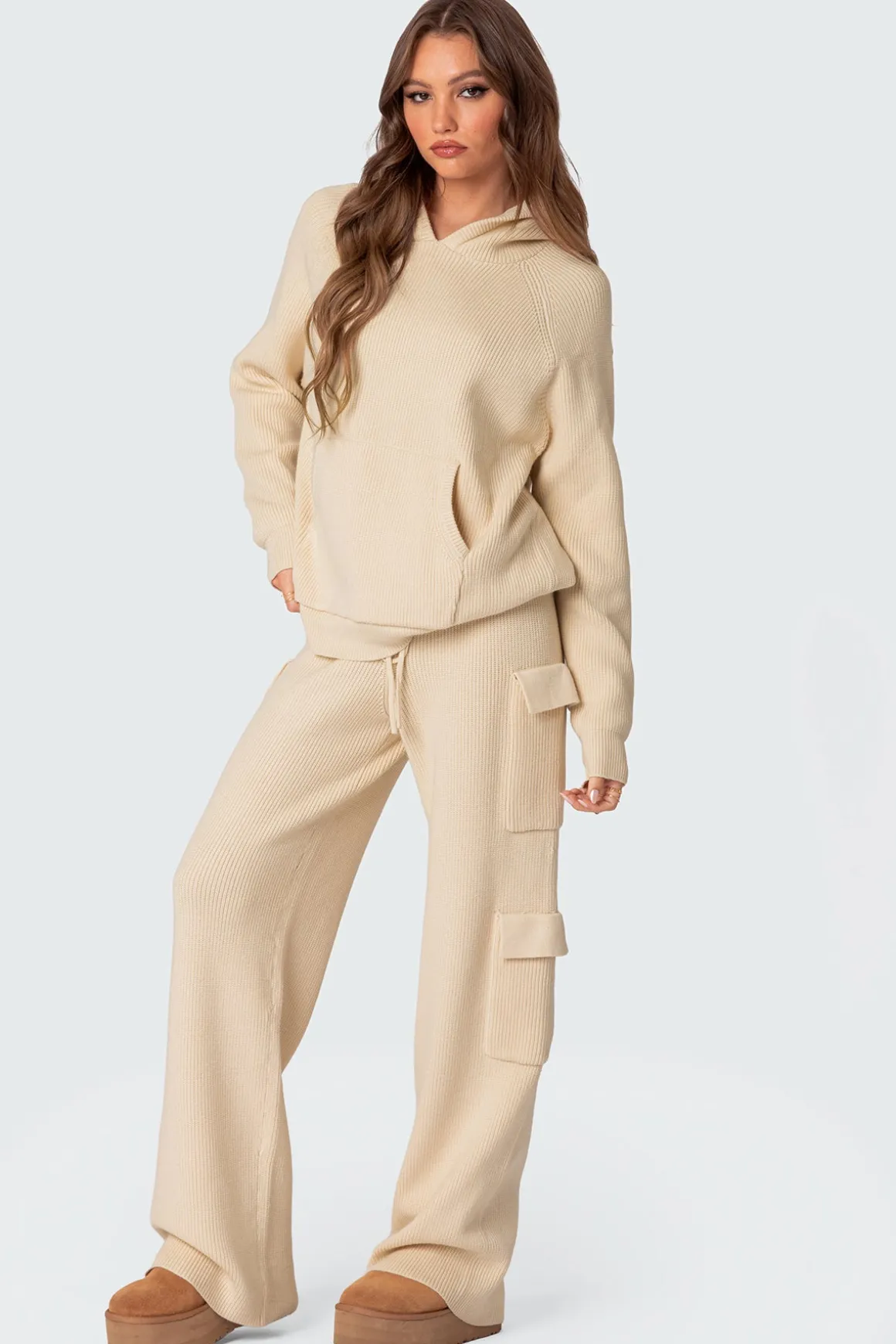 Wynter Oversized Knit Hoodie