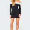 Yolanda Contrast Fold Over Mini Dress