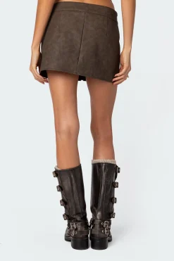 Ziva Faux Leather Mini Skirt