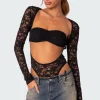 Zoey Sheer Lace Two Piece Bodysuit